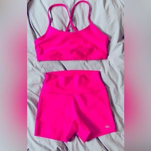 Alo Hot Pink Airlift Set